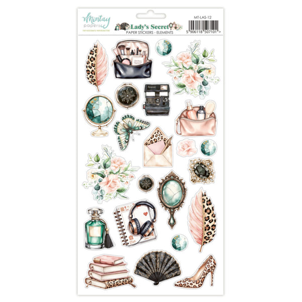 Mintay Papers Lady's Secret - Paper Stickers Elements