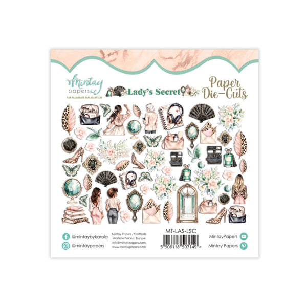 Mintay Papers Lady's Secret - Paper Die Cuts