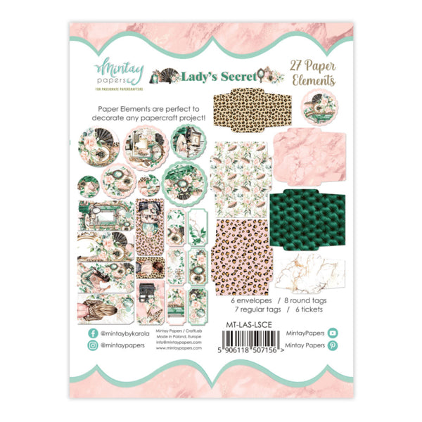 Mintay Papers Lady's Secret - Paper Elements