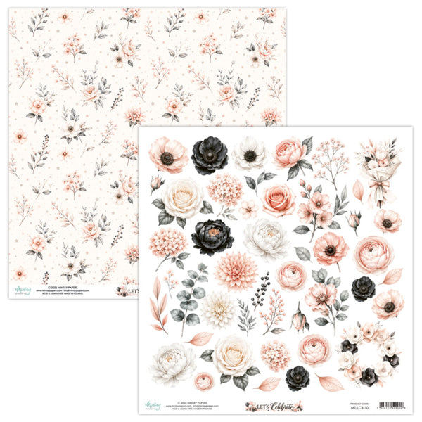 Mintay Papers Let's Celebrate - Floral Paper