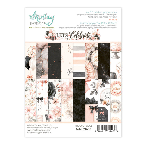 Mintay Papers Let's Celebrate - 6x8 Add-On Paper Pad