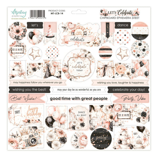 Mintay Papers Let's Celebrate - Chipboard Ephemera Sheet