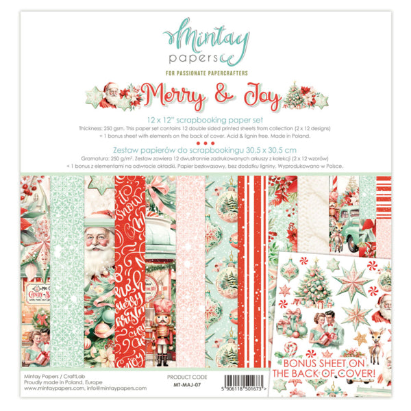 Mintay Papers Merry & Joy - Collection Kit