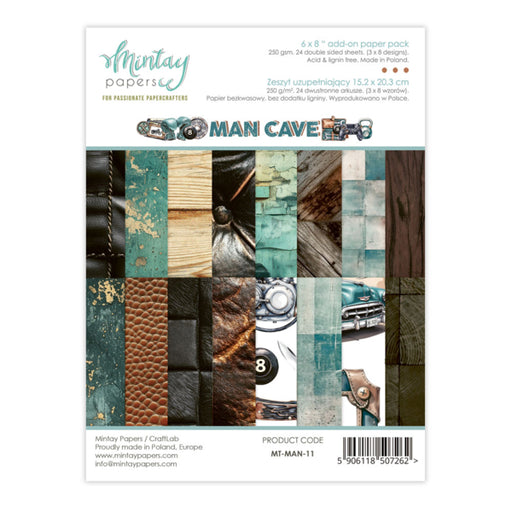 Mintay Papers Man Cave - 6x8 Add-On Paper Pad