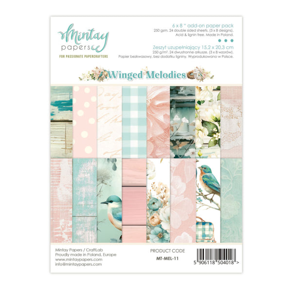 Mintay Papers Winged Melodies - 6x8 Add-On Paper Pad