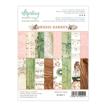 Mintay Papers Music Garden - 6x8 Add-On Paper Pad