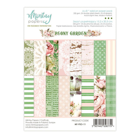 Mintay Papers Peony Garden - 6x8 Add-On Paper Pad
