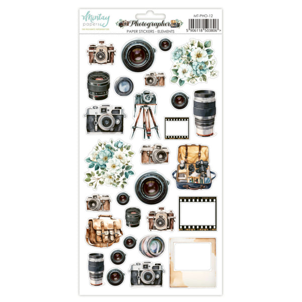 Mintay Papers Photographer - Paper Stickers Elements