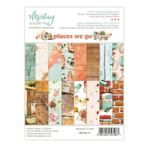 Mintay Papers Places We Go - 6x8 Add-On Paper Pad