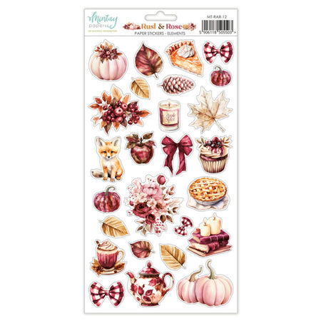 Mintay Papers Rust & Rose - Paper Stickers Elements