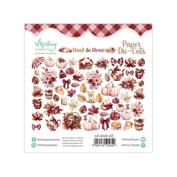 Mintay Papers Rust & Rose - Paper Die Cuts