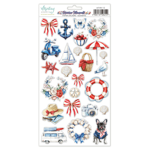 Mintay Papers Riviera Moments - Paper Stickers Elements