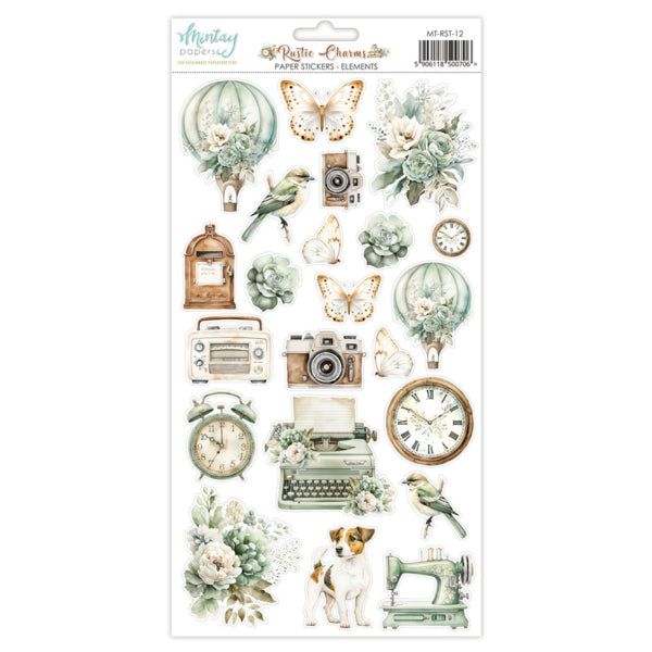 Mintay Papers Rustic Charms - Paper Stickers Elements