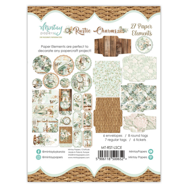Mintay Papers Rustic Charms - Paper Elements