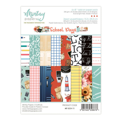 Mintay Papers School Days - 6x8 Add-On Paper Pad