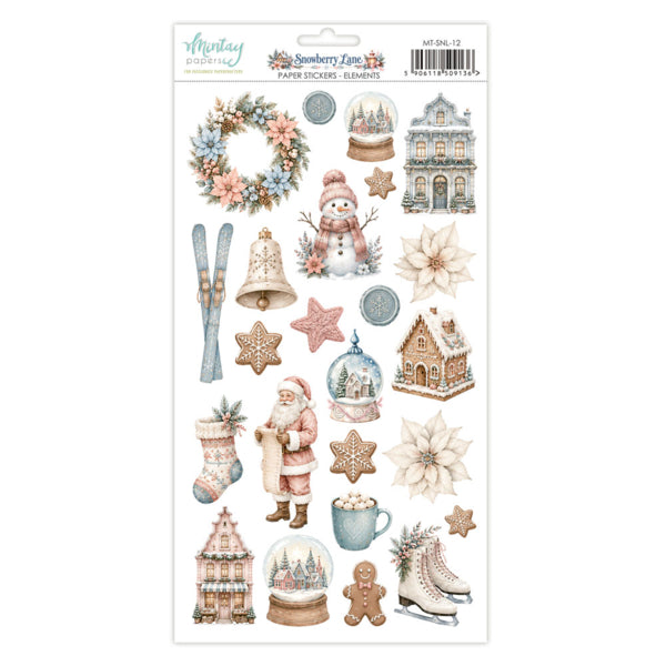 Mintay Papers Snowberry Lane - Paper Stickers Elements