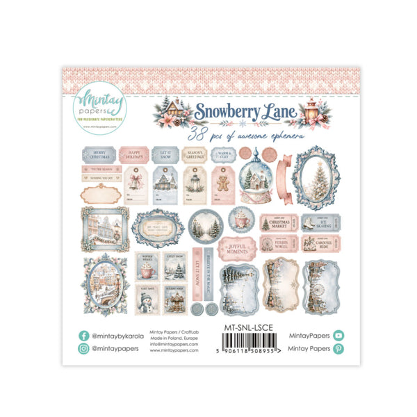 Mintay Papers Snowberry Lane - Paper Ephemera