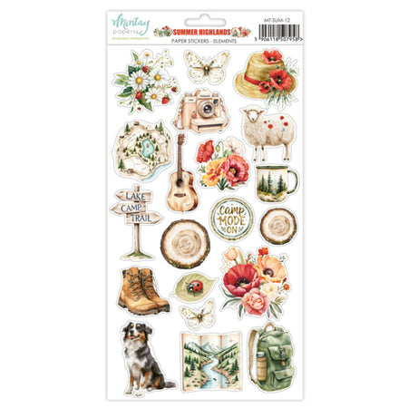 Mintay Papers Summer Highlands - Paper Stickers Elements
