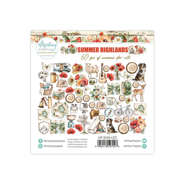 Mintay Papers Summer Highlands - Paper Die Cuts
