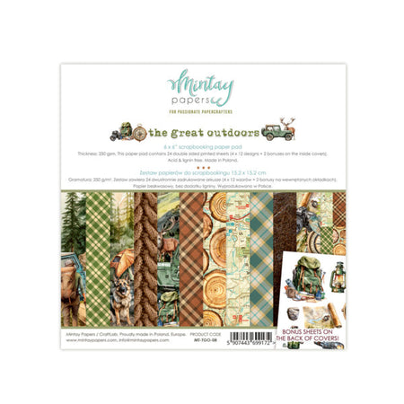 Mintay Papers The Great Outdoors - 6x6 Paper Pad