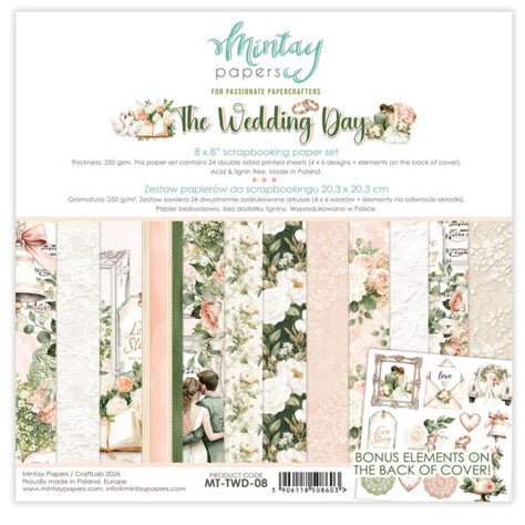 Mintay Papers The Wedding Day - 8x8 Paper Pad