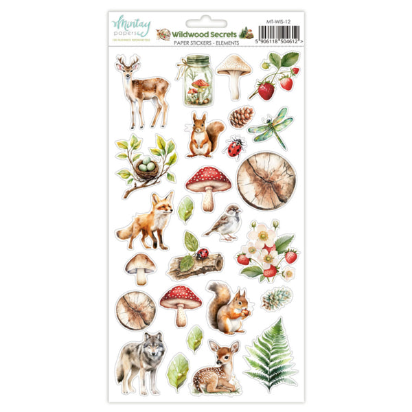 Mintay Papers Wildwood Secrets - Paper Stickers Elements