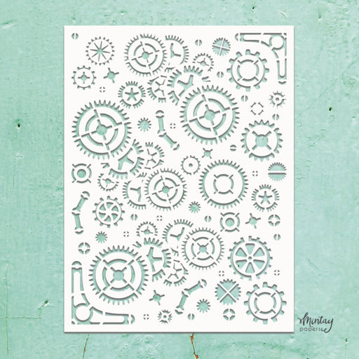 Mintay Papers 6x8 Stencil - Steampunk