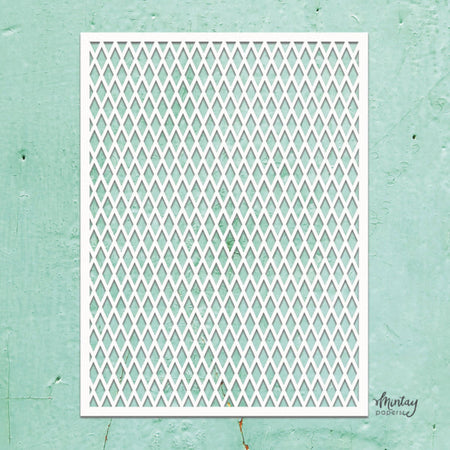 Mintay Papers 6x8 Stencil - Diamond Pattern