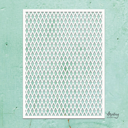 Mintay Papers 6x8 Stencil - Diamond Pattern