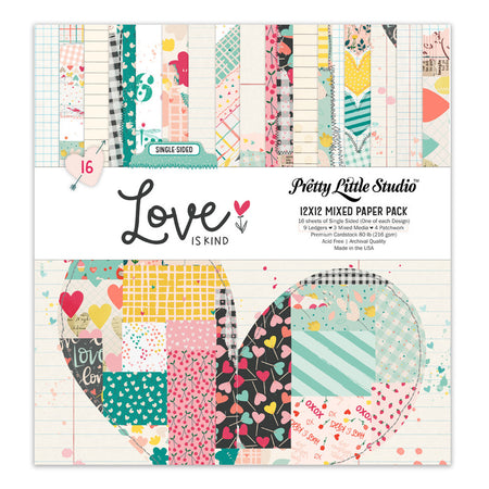 Pretty Little Studio Love Is Kind - 12x12 Mixed Paper Pack