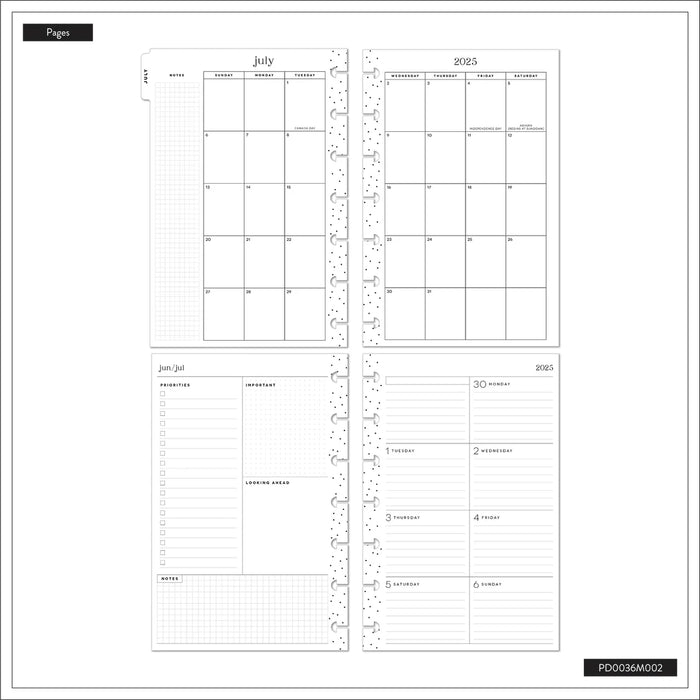 Me & My Big Ideas Happy Planner - Serene Shapes Mini 12 Month Planner Jul 25 - Jun 26