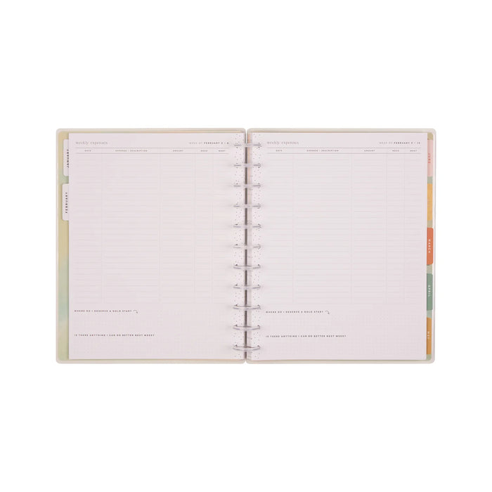 Me & My Big Ideas Happy Planner - Textured Canvas Budget Big 12 Month Planner Jan 26 - Dec 26