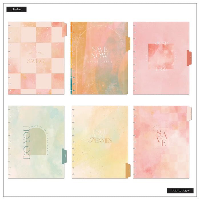 Me & My Big Ideas Happy Planner - Textured Canvas Budget Big 12 Month Planner Jan 26 - Dec 26