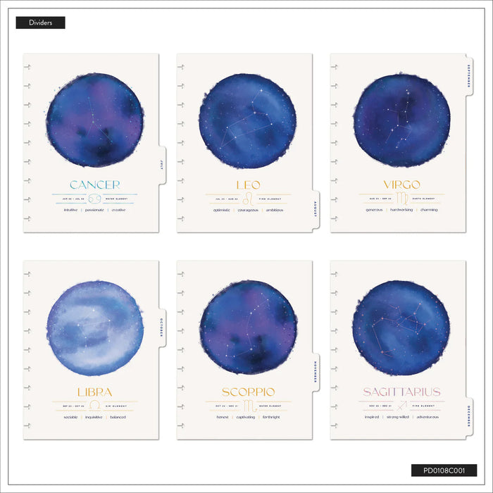 Me & My Big Ideas Happy Planner - Star Signs Classic 12 Month Planner Jan 26 - Dec 26