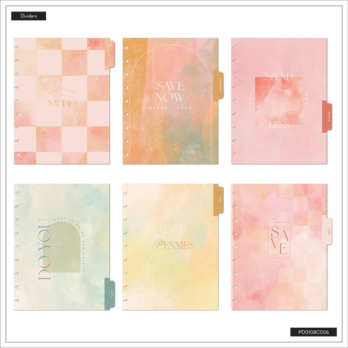 Me & My Big Ideas Happy Planner - Textured Canvas Classic 12 Month Budget Planner Jan 26 - Dec 26