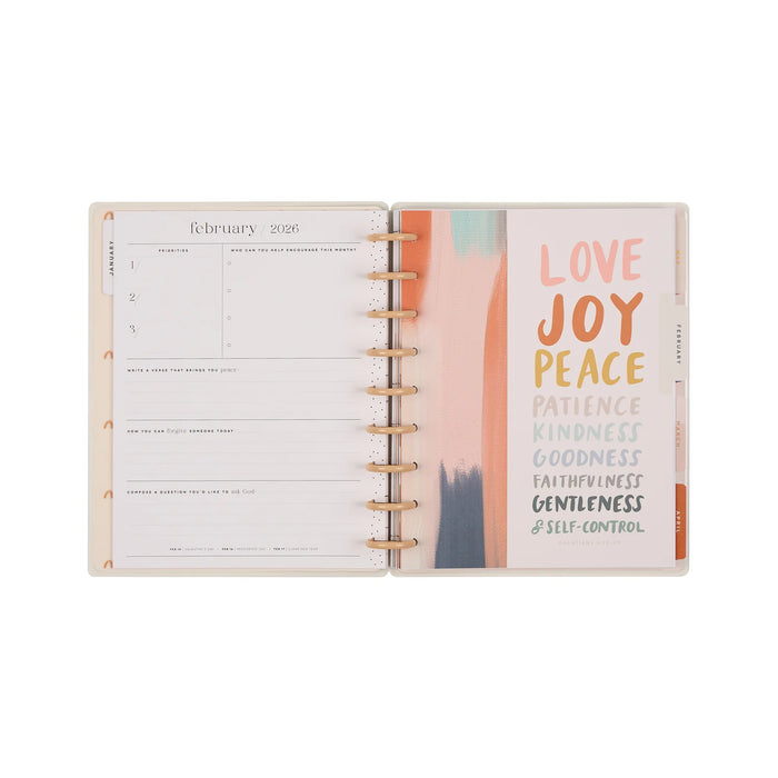 Me & My Big Ideas Happy Planner - Watercolor Grace Faith 12 Month Planner Jan 26 - Dec 26