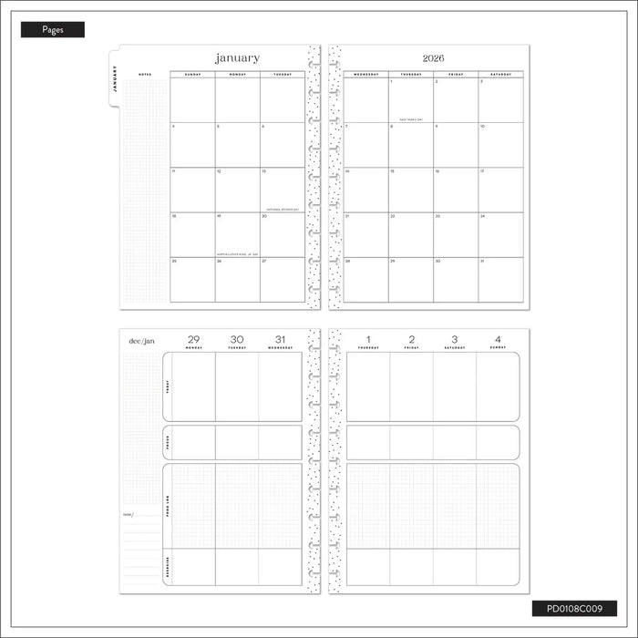 Me & My Big Ideas Happy Planner - Fitness Icons Classic 12 Month Planner Jan 26 - Dec 26