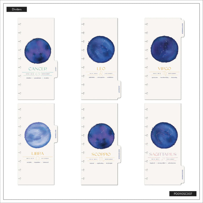 Me & My Big Ideas Happy Planner - Star Signs Skinny 12 Month Planner Jan 26 - Dec 26