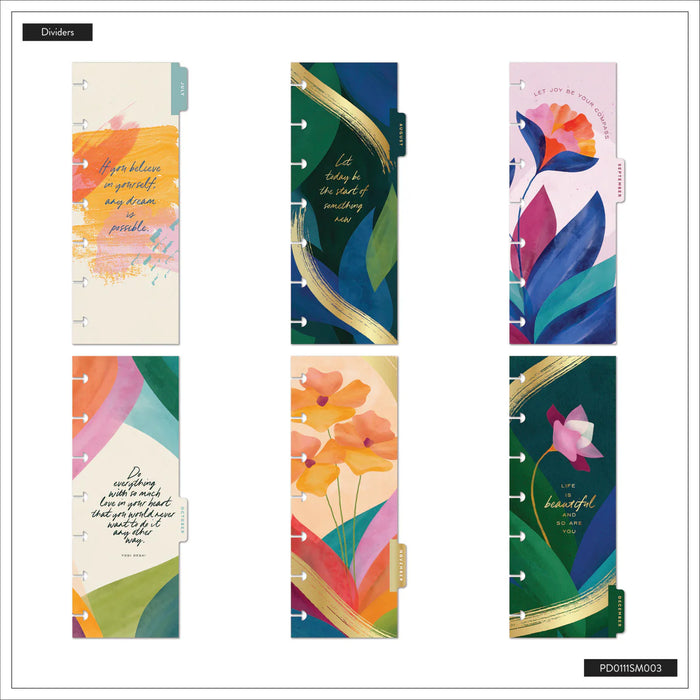 Me & My Big Ideas Happy Planner - Floral Energy Skinny Mini 12 Month Planner Jan 26 - Dec 26