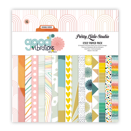 Pretty Little Studio Good Vibrations - 12x12 Paper Pack (Double-Sided)
