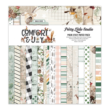 Pretty Little Studio Comfort & Joy - 12x12 Main Paper Pack (Single-Sided)