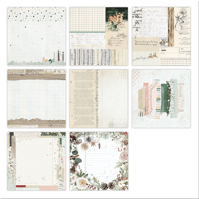Pretty Little Studio Comfort & Joy - 12x12 Main Ledger Paper Pack (Single-Sided)