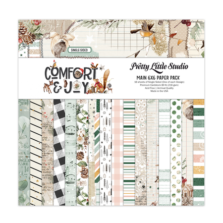 Pretty Little Studio Comfort & Joy - 6x6 Main Paper Pack (Single-Sided)