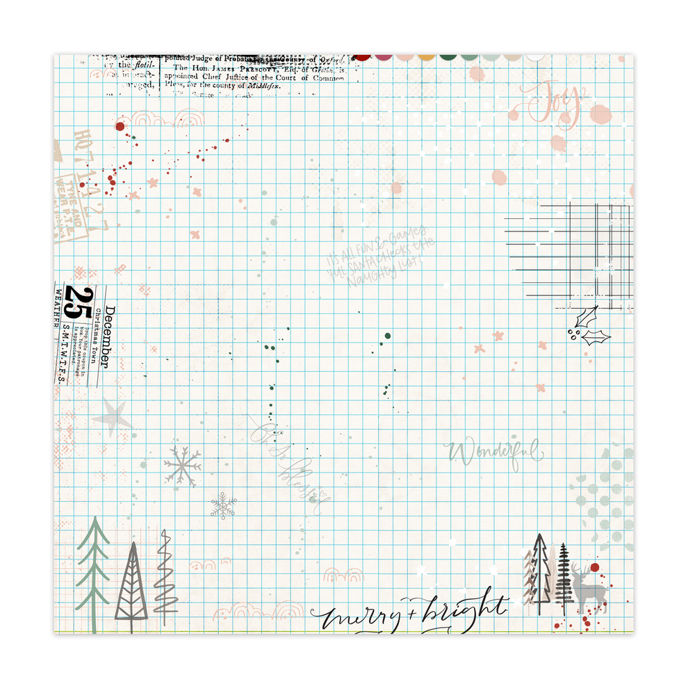 Pretty Little Studio Comfort & Joy - Merry & Bright (Single-Sided)