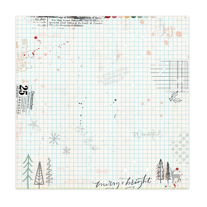 Pretty Little Studio Comfort & Joy - Merry & Bright (Single-Sided)