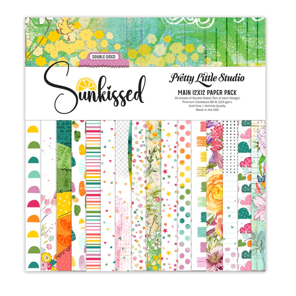 Pretty Little Studio Sunkissed - 12x12 Main Paper Pack (Double-Sided)