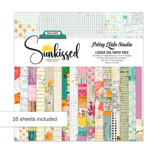 Pretty Little Studio Sunkissed - Ledger 6x6 Paper Pack
