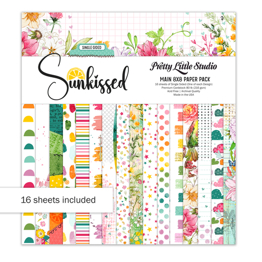 Pretty Little Studio Sunkissed - 8x8 Main Paper Pack