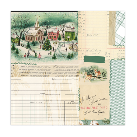 Pretty Little Studio Comfort & Joy - Snowy Village (Single-Sided)