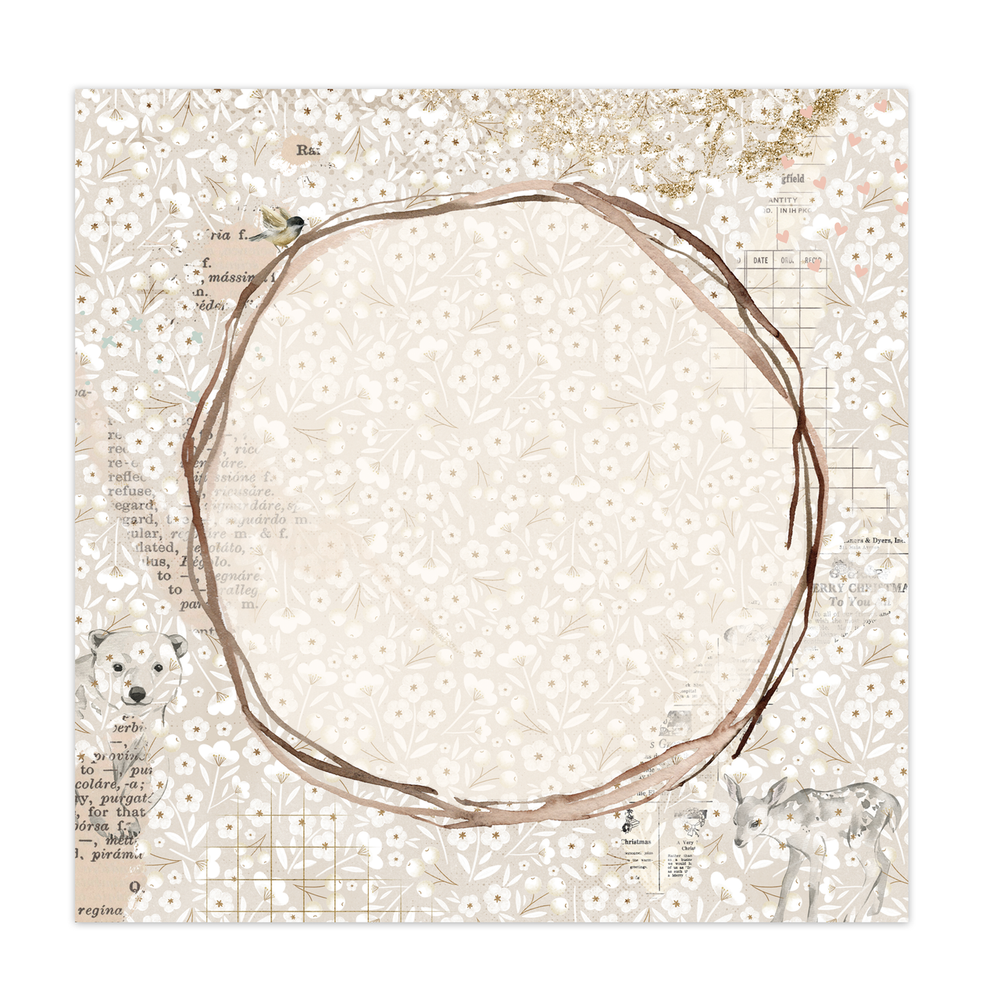 Pretty Little Studio Comfort & Joy - Wood Wreath (Single-Sided)